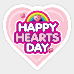 Happy hearts Day - love and light Sticker
